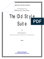 Schnittke The Old Style Suite Wind Quintet PDF
