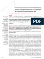 The Eff Ectiveness of Supported Employment For People With Severe Mental Illness: A Randomised Controlled Trial