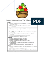 Assignments Sept 13