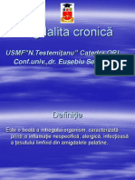 Amigdalita Cronică