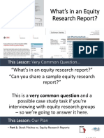 Equity Research Report Slides