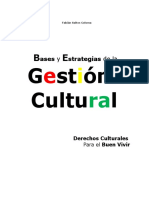 Bases y Estrategias de La Gestion Cultural. Libro Fabian Saltos Coloma 1