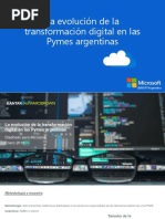 Estudio Sobre La Evolución de La Transformación Digital en Las Pymes, De Kantar Exclusivo Para Microsoft