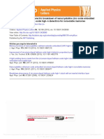 Charge Detrapping and Dielectric Breakdown of Nanocrystalline Zinc Oxide Embedded Zirconium-Doped Hafnium Oxide High-K Dielectrics For Nonvolatile Memories