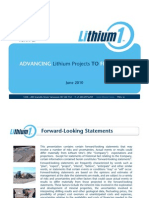 Lithium One 060110 Corporate Presentation