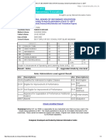 Central Board of Secondary Education Secondary School Examination (Class X) - 2017