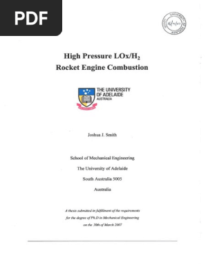 High Pressure Loxh2 Rocket Engine Combustion Liquid Propellant Rocket Rocket Engine