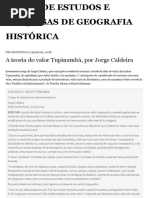 Caldeira - A teoria do valor Tupinambá