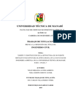 Tesis DISENO Y CONSTRUCCION DE LA ESTRUCTURA DE UN PUENTE METALICO COLGANTE.pdf