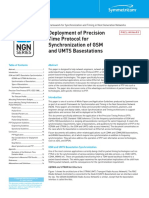 Deployment of Precision Time Protocol For Synchronization of GSM and UMTS Basestations