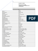 OSHA Dictionay; Construction Terms; Spanish to English