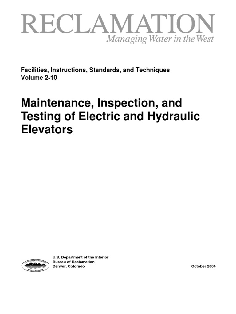 Maintenance Inspection And Testing Of Electric And - 