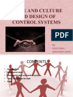 Style and Culture and Design of Control Systems