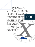 Publikacija Konvencija Vijeća Europe o Sprečavanju I Borbi Protiv Nasilja Nad Ženama I Nasilja U Obitelji