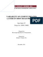 State Study 227 - Variability of Cement-Treated Layers in MDOT Road Projects PDF