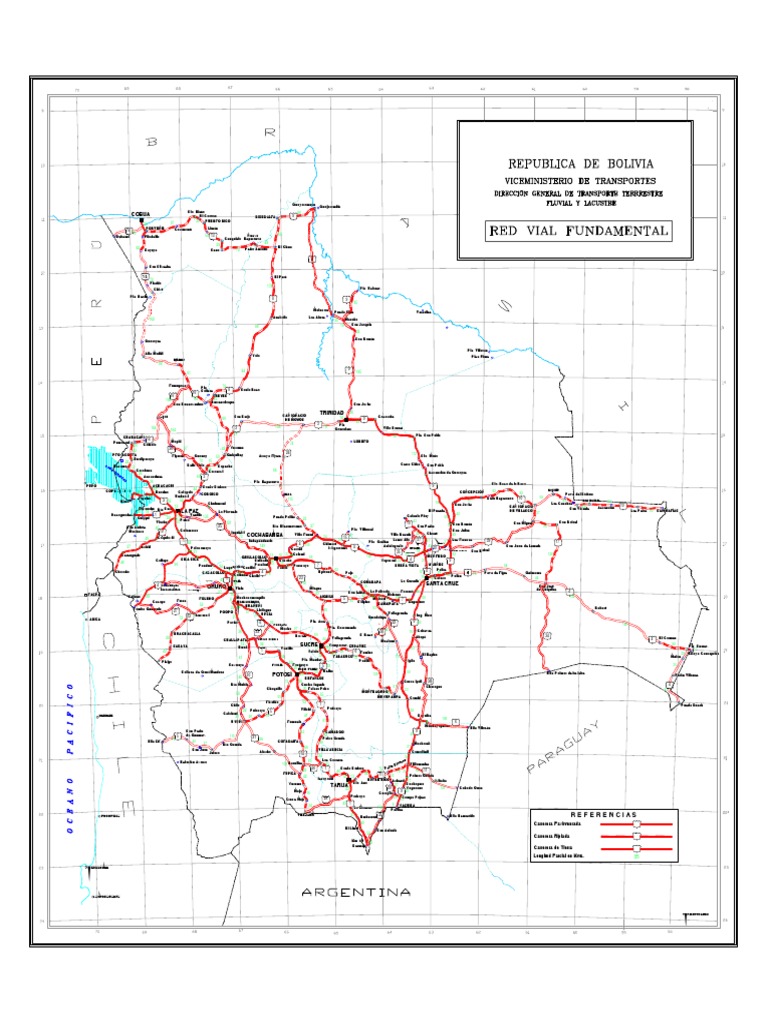 Mapa vial actual de Bolivia | PDF