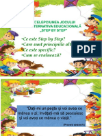 Intelepciunea Jocului in Alternativa Educationala Step by Step CEP II 2015