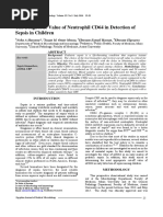 The Diagnostic Value of Neutrophil CD64 in Detection of Sepsis in Children