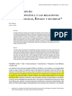 Aguero (2003) La Ciencia Política y Las Relaciones Fuerzas Armadas, Estado y Sociedad
