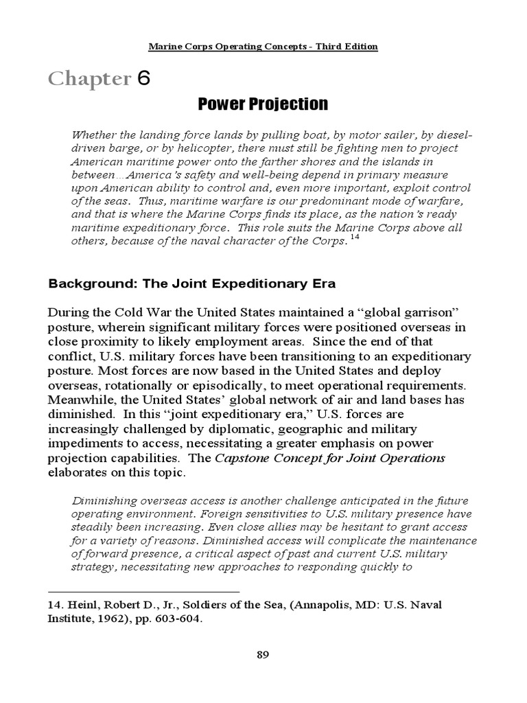 MCOC 15 Power Projection 1 PDF Marine Air Ground Task Force United States Marine Corps