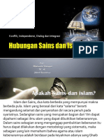 Konflik, Independensi, Dialog dan Integrasi Sains dan Islam