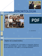 La Gerontologia