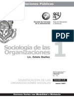 Sociologia de Las Organizaciones 1
