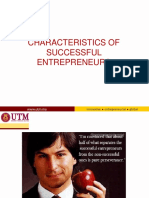 Characteristics of Successful Entrepreneurs