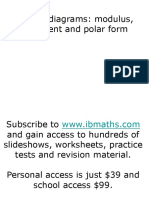 Argand Diagrams: Modulus, Argument and Polar Form