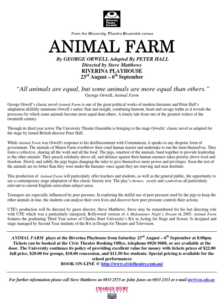 research paper on animal farm
