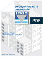 Informe de coyuntura de la construcción. Año 2015