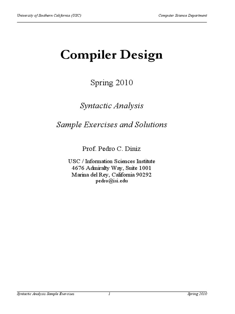 語学+参考書 Compiler Design: Syntactic and Semantic Analysis The Semantic Analysis! (Demystifying Compilers, lesson 4