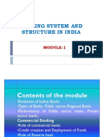 Banking System and Structure in India: Module-1