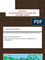 El método científico en economía: modelos, datos, hipótesis y pruebas empíricas