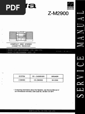 Aiwa cx-zm2900 PDF | PDF