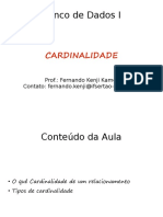 Aula BD 04 - Cardinalidade de Relacionamentos