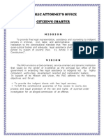 Public Attorney'S Office Citizen'S Charter: Mission