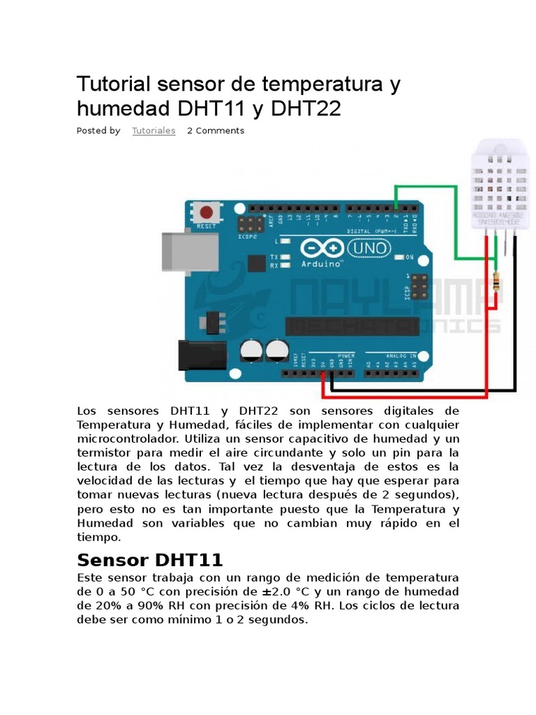 DHT 22 | PDF | Sensor | Arduino
