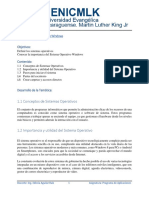 Tema 1 - Sistemas Operativos Contenidos 1 A 5