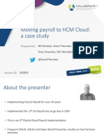 Moving Payroll HCM Cloud Case Study