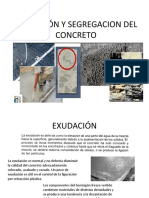 Exudación y Segregacion Del Concreto