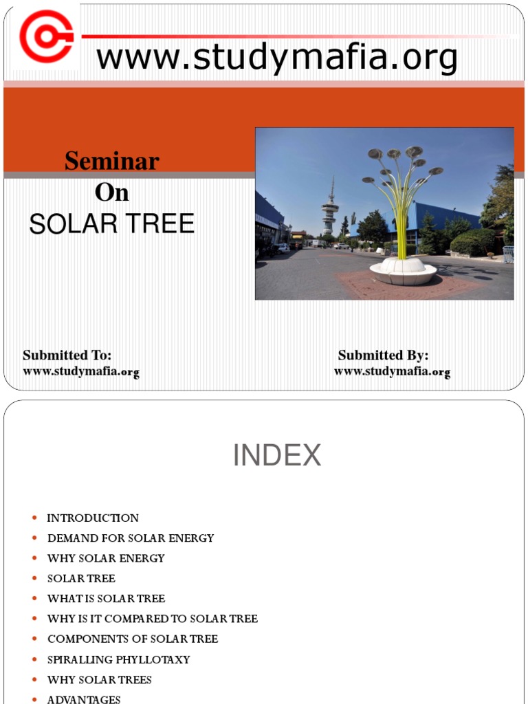 CIVIL Solar Tree | PDF | Solar Energy | Solar Power