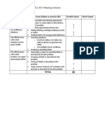 Database 2010 Marking Scheme