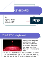 Virtual Keyboard: By, Ajay G Jivani (Gls - Ict)