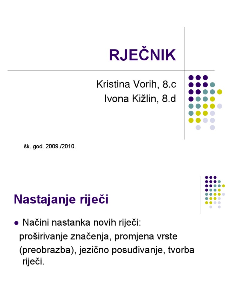 Rječnik | PDF