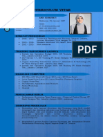 14 Contoh CV Kreatif, Menarik, Baik, Resmi Dan Benar Dalam Bentuk Format Word