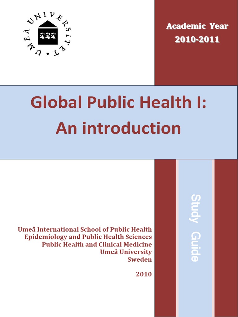 Global Public Health Course Guide | PDF | Mental Health | Mental Health