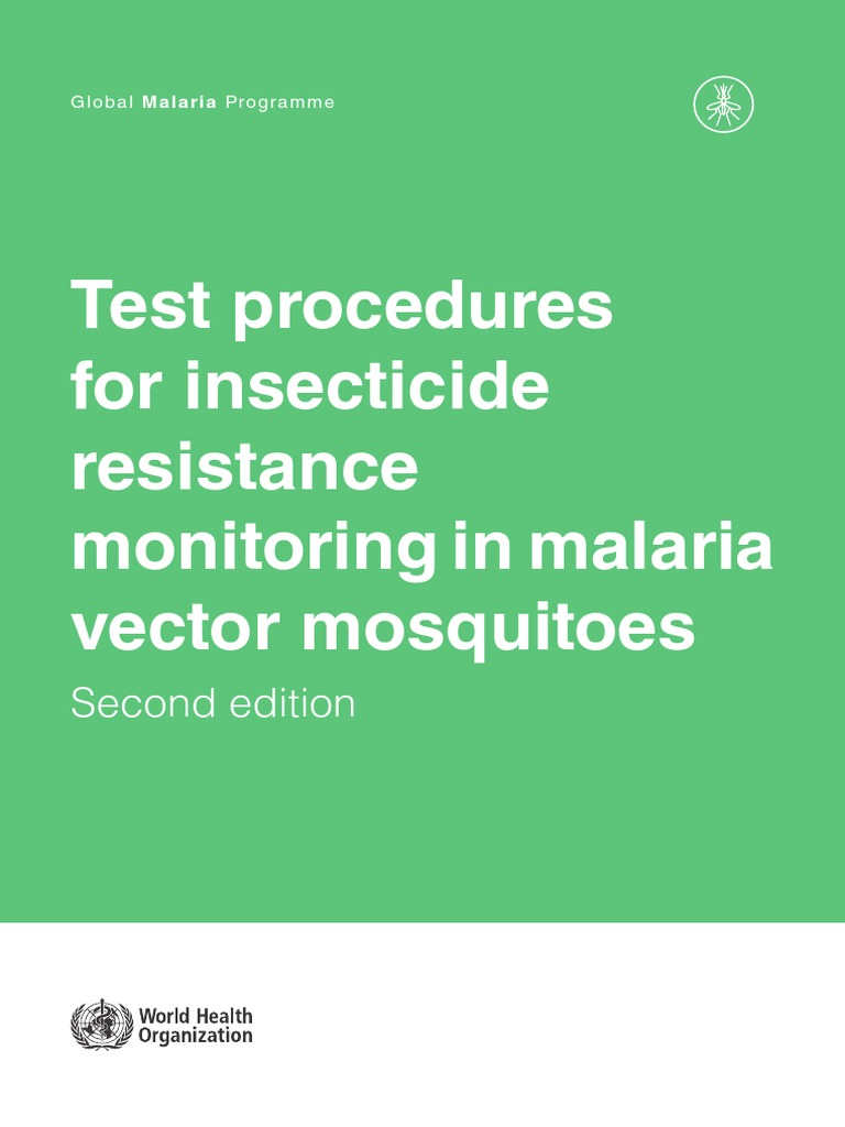 Tests For Insecticide Resistance MonitoringEng PDF Insecticide