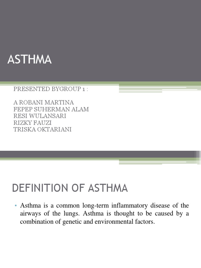 Understanding Asthma: Causes, Symptoms, and Treatment | PDF | Self ...