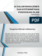 Sabiq Nilai Dalam Manajemen Dan Kepemimpinan Pendidikan Islam